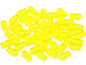 Fish Shaped Beads Transparent Yellow Glass Czech Republic