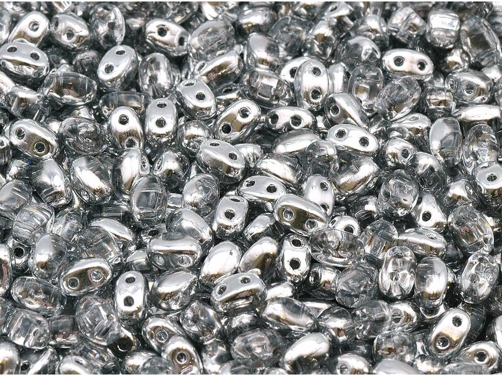 GBduo 2-hole Oval Beads 00030/27001 Glass Czech Republic