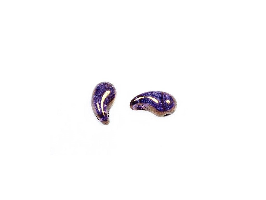 ZoliDuo 2-hole Comma Beads Right 00030/14415 Glass Czech Republic