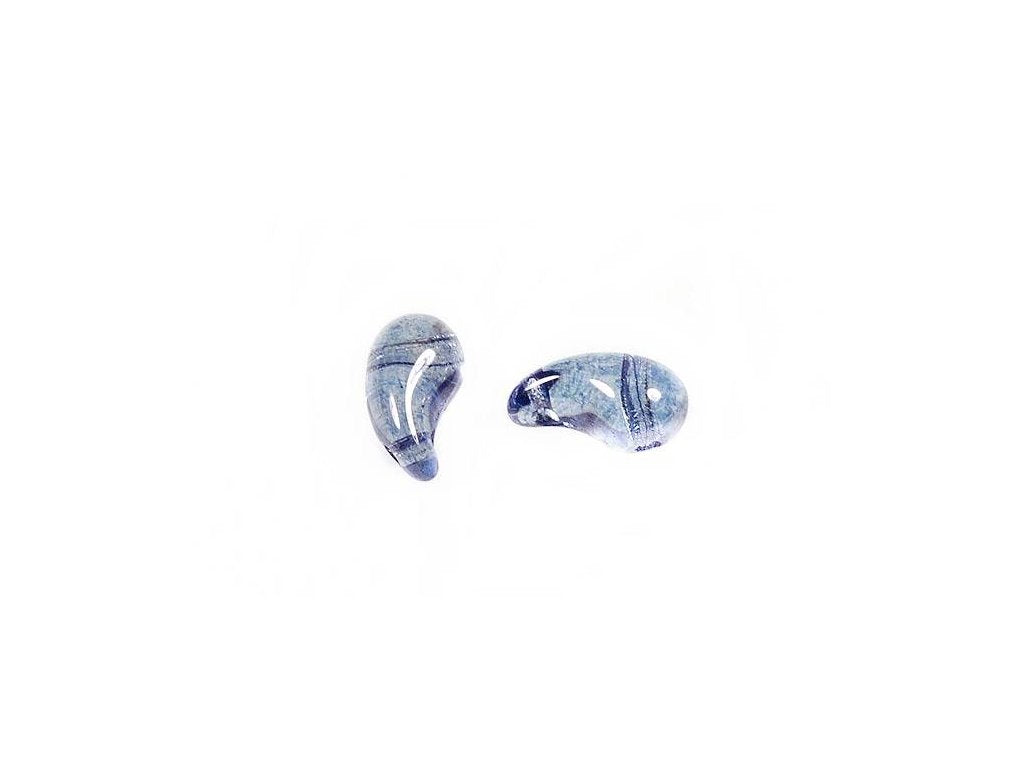 ZoliDuo 2-hole Comma Beads Right 00030/14464 Glass Czech Republic