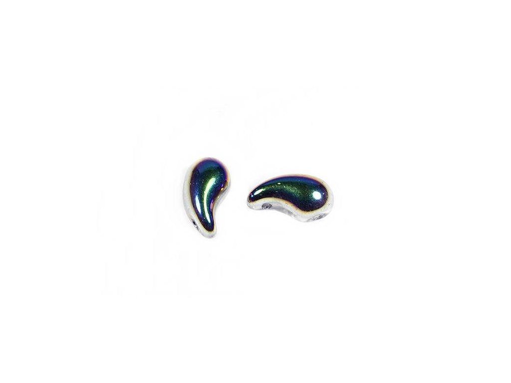 ZoliDuo 2-hole Comma Beads Right 00030/28101 Glass Czech Republic