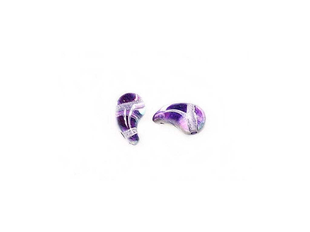 ZoliDuo 2-hole Comma Beads Right 00030/55001 Glass Czech Republic