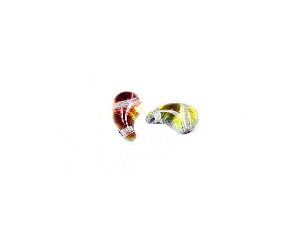 ZoliDuo 2-hole Comma Beads Right 00030/55003 Glass Czech Republic