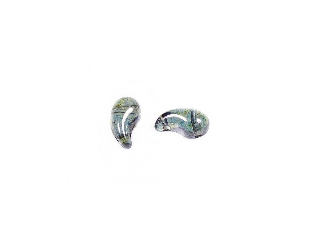 ZoliDuo 2-hole Comma Beads Right 00030/65431 Glass Czech Republic