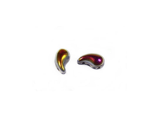 ZoliDuo 2-hole Comma Beads Right 23980/28001 Glass Czech Republic