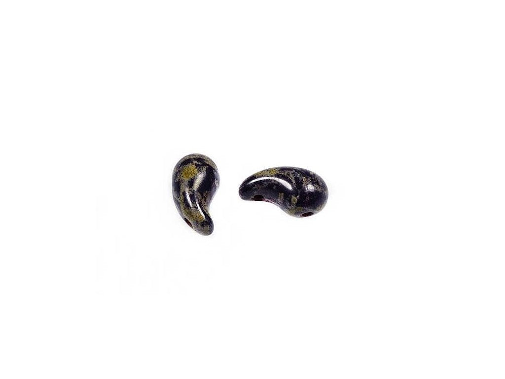 ZoliDuo 2-hole Comma Beads Right 23980/86800 Glass Czech Republic