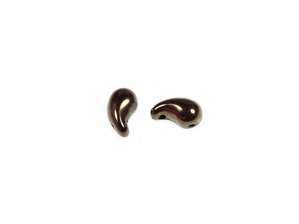 ZoliDuo 2-hole Comma Beads Right 23980/90215 Glass Czech Republic