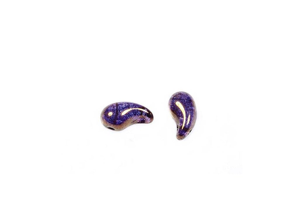 ZoliDuo 2-hole Comma Beads Left 00030/14415 Glass Czech Republic