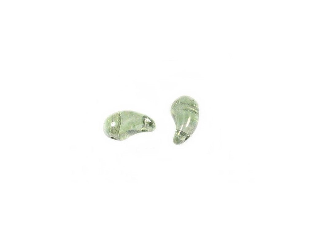 ZoliDuo 2-hole Comma Beads Left 00030/14457 Glass Czech Republic