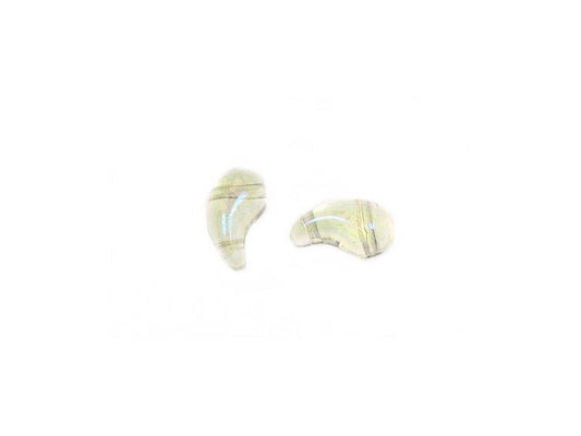 ZoliDuo 2-hole Comma Beads Left 00030/27307 Glass Czech Republic