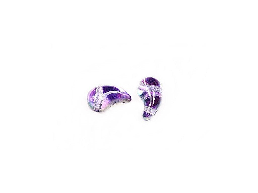 ZoliDuo 2-hole Comma Beads Left 00030/55001 Glass Czech Republic