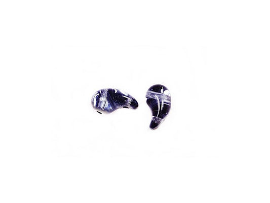 ZoliDuo 2-hole Comma Beads Left 00030/55006 Glass Czech Republic