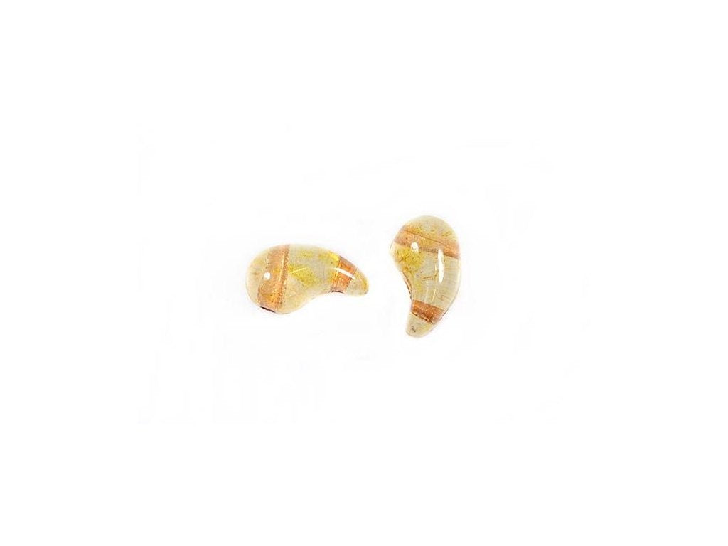 ZoliDuo 2-hole Comma Beads Left 00030/65415 Glass Czech Republic