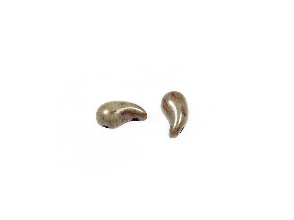 ZoliDuo 2-hole Comma Beads Left 03000/65455 Glass Czech Republic