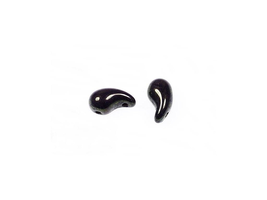 ZoliDuo 2-hole Comma Beads Left 23980/14495 Glass Czech Republic