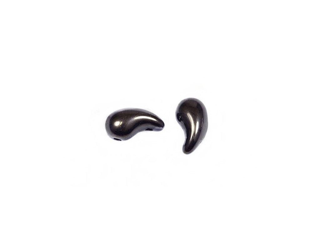 ZoliDuo 2-hole Comma Beads Left 23980/27306 Glass Czech Republic