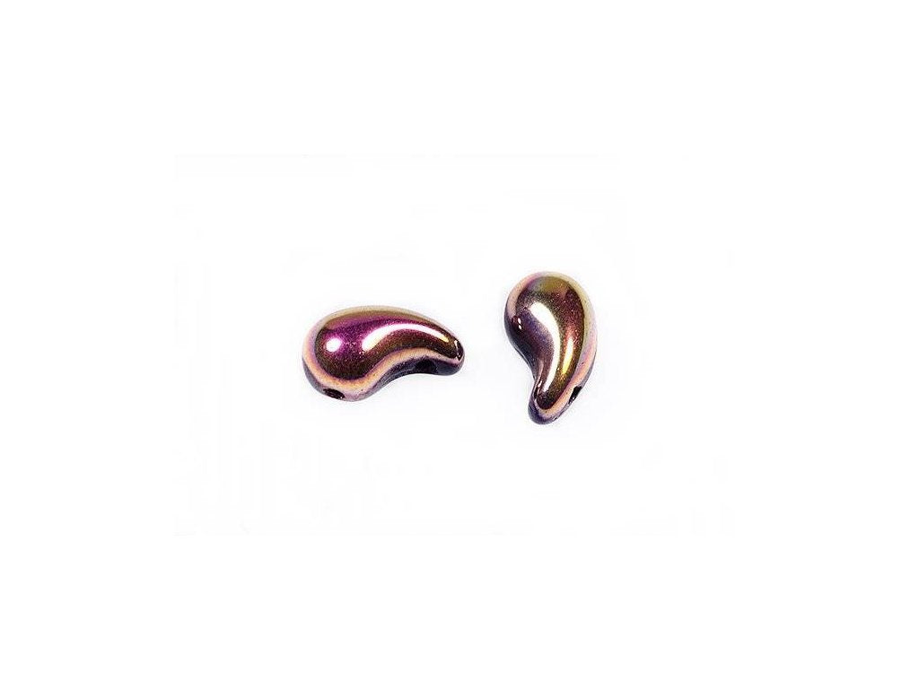 ZoliDuo 2-hole Comma Beads Left 23980/28009 Glass Czech Republic