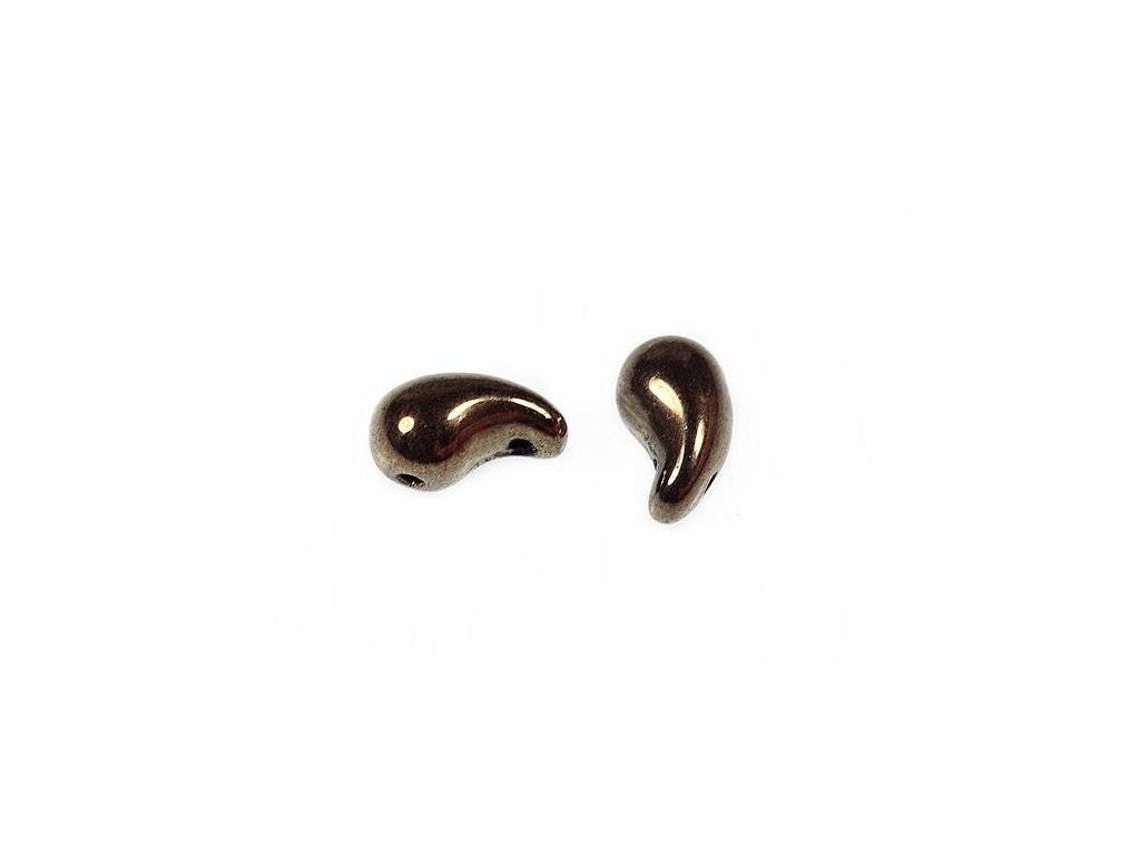 ZoliDuo 2-hole Comma Beads Left 23980/90215 Glass Czech Republic