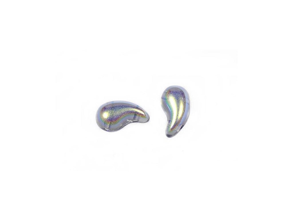 ZoliDuo 2-hole Comma Beads Left 30320/28701 Glass Czech Republic