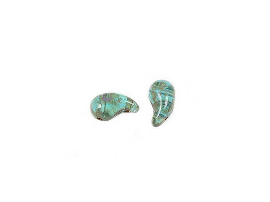 ZoliDuo 2-hole Comma Beads Left 60020/86800 Glass Czech Republic