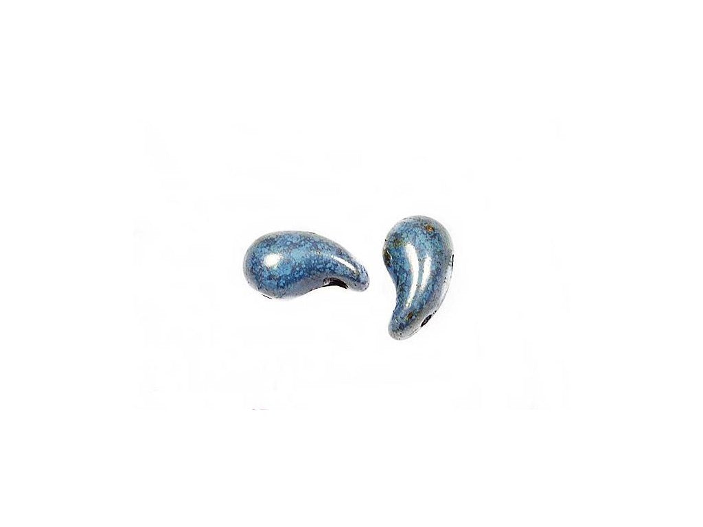 ZoliDuo 2-hole Comma Beads Left 63020/15615 Glass Czech Republic