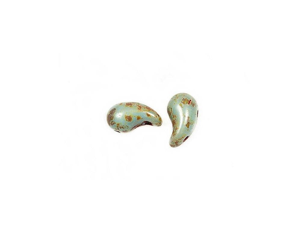 ZoliDuo 2-hole Comma Beads Left 63020/86800 Glass Czech Republic