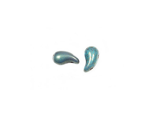 ZoliDuo 2-hole Comma Beads Left 63130/15495 Glass Czech Republic