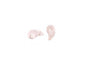 ZoliDuo 2-hole Comma Beads Left Transparent Pink Glass Czech Republic