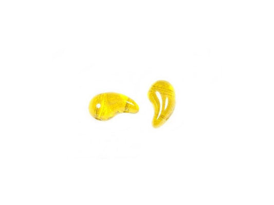 ZoliDuo 2-hole Comma Beads Left 80020/14400 Glass Czech Republic