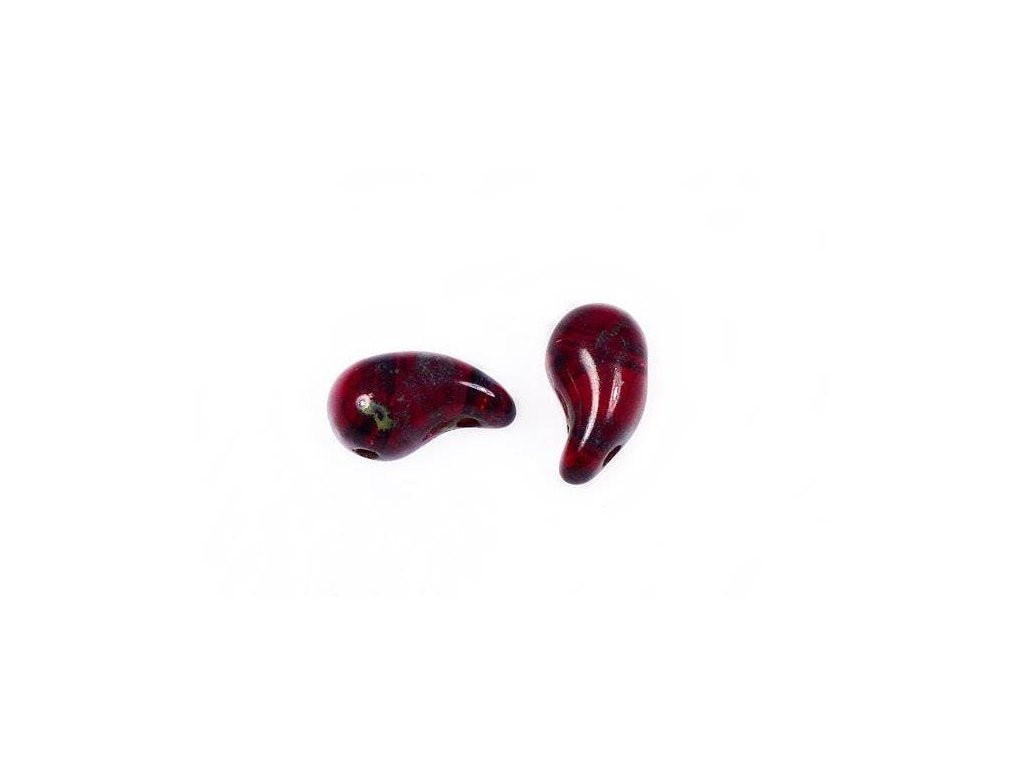 ZoliDuo 2-hole Comma Beads Left 90080/86800 Glass Czech Republic