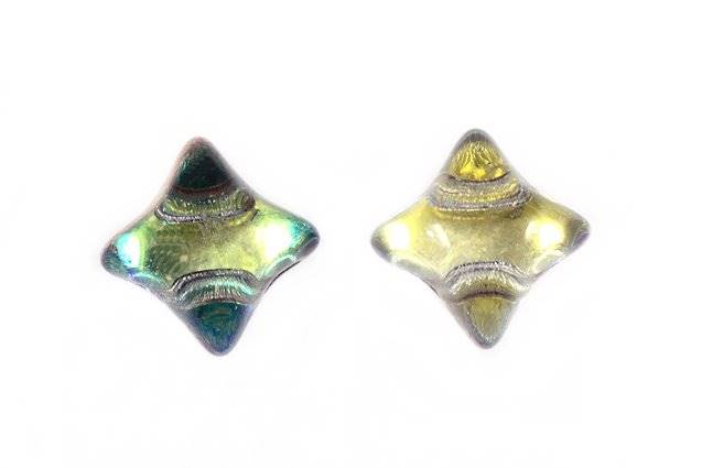 WibeDuo 2-hole Beads Star Cross 8 x 8 mm, Crystal 55002 (30-55002), Bohemia Crystal Glass, Czechia 11109036