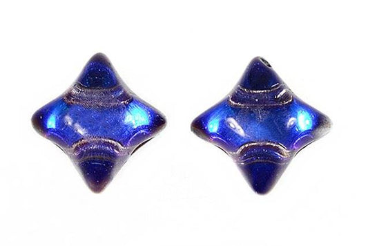 WibeDuo 2-hole Beads Star Cross 8 x 8 mm, Crystal 55008 (30-55008), Bohemia Crystal Glass, Czechia 11109036
