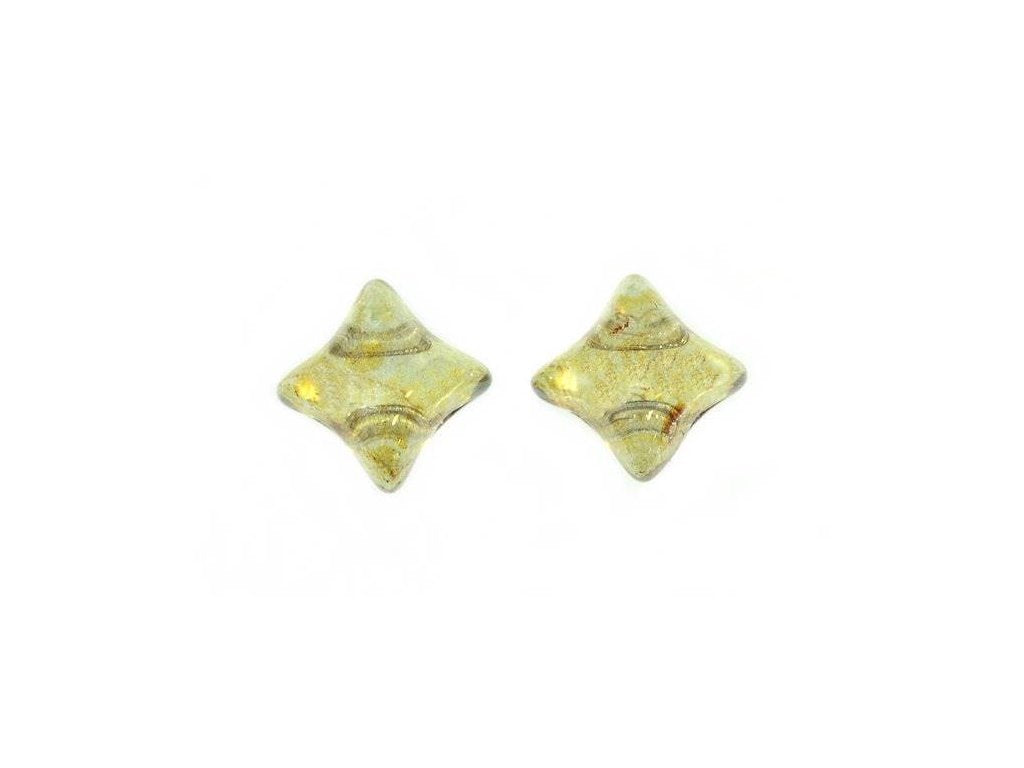 WibeDuo 2-hole Beads Star Cross 00030/65455 Glass Czech Republic