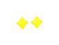 WibeDuo 2-hole Beads Star Cross Yellow Glass Czech Republic