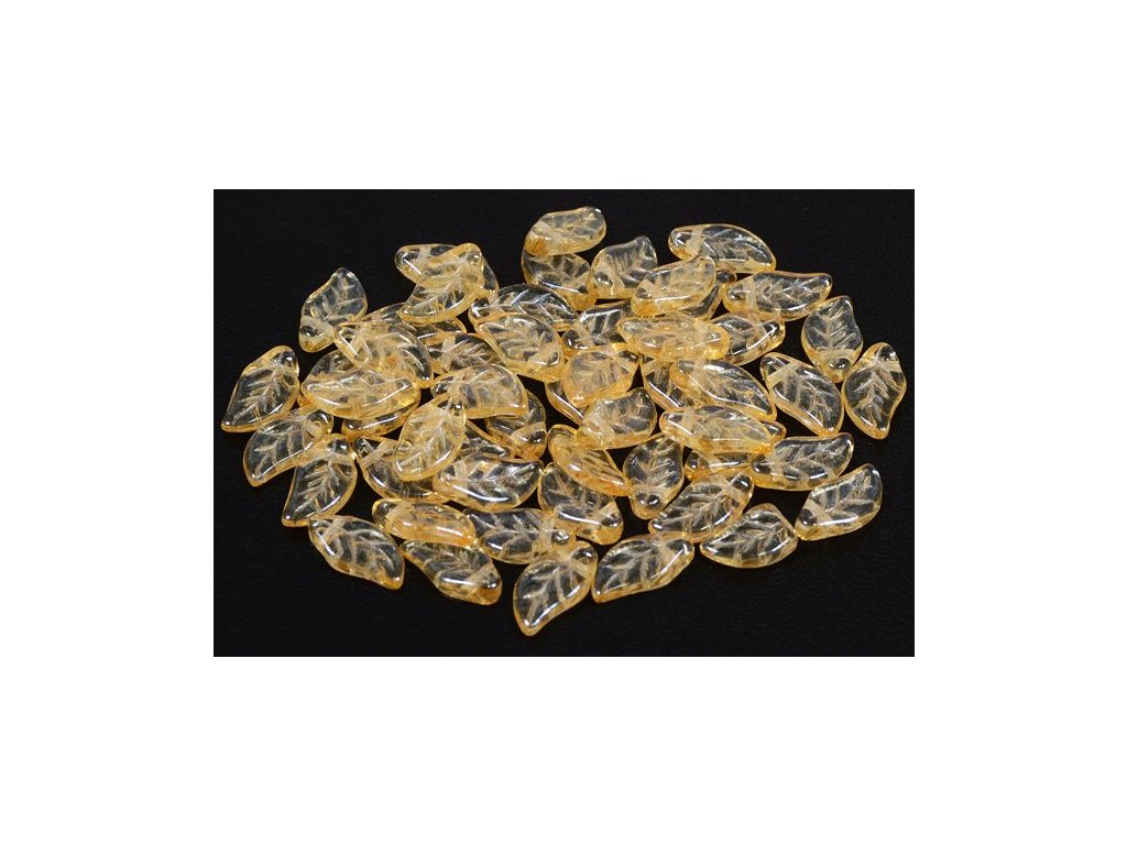 Leaf Beads 00030/14413 Glass Czech Republic