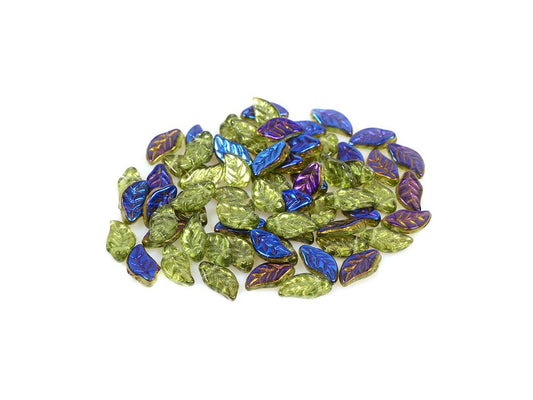 Leaf Beads 50230/22201 Glass Czech Republic