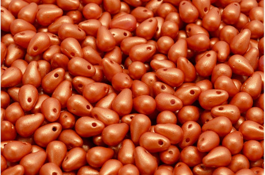 ドロップビーズ、ホワイト 24102 (02010-24102)、ガラス、チェコ共和国