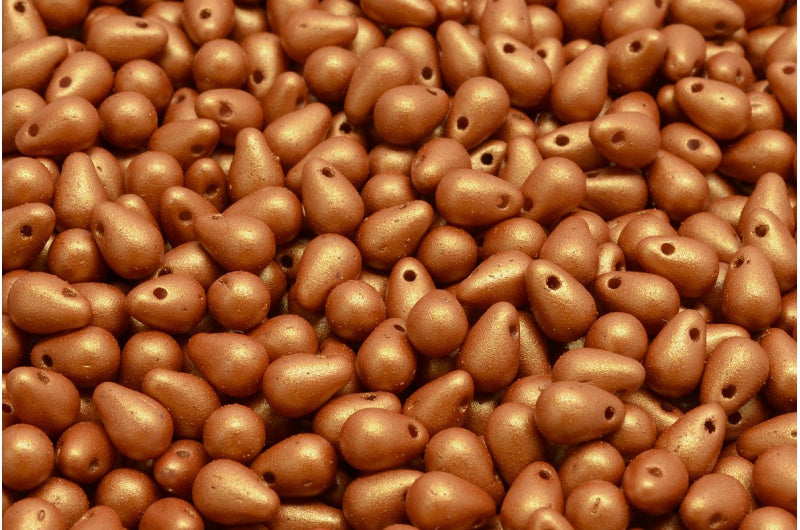 ドロップビーズ、ホワイト 24104 (02010-24104)、ガラス、チェコ共和国