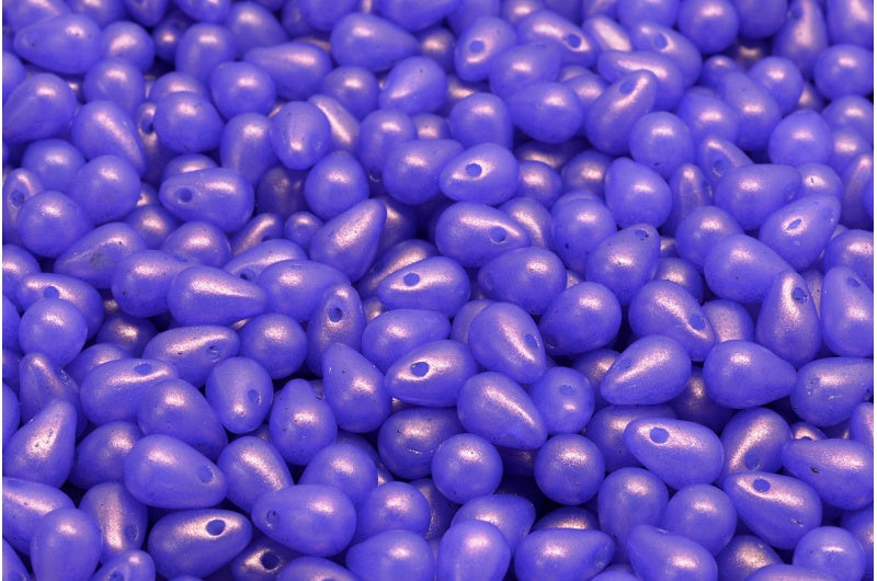 ドロップビーズ、ホワイト 24110 (02010-24110)、ガラス、チェコ共和国