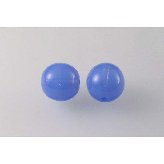 Round Pressed Beads 10 mm, Opal Blue (31000), Bohemia Crystal Glass, Czechia 11119001