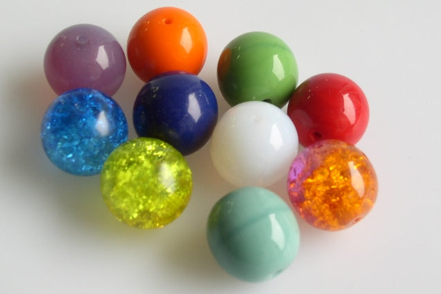 Round Pressed Beads 12 mm, Mixed Colors (), Bohemia Crystal Glass, Czechia 11119001