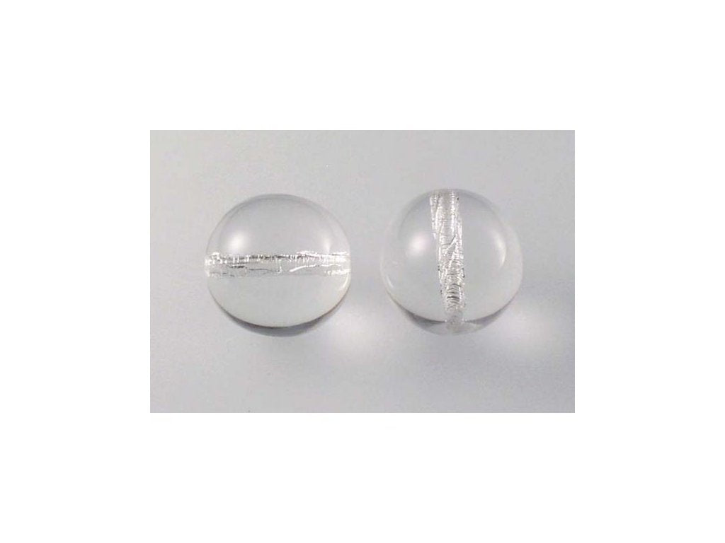 Round Pressed Beads Crystal Glass Czech Republic