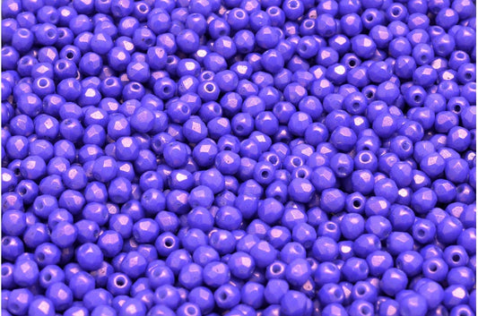 ファセットビーズ ラウンド ホワイト 24110 (02010-24110)、ボヘミアクリスタルガラス、チェコ共和国