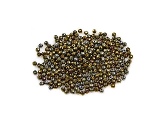 Round Pressed Beads 23980/21415 Glass Czech Republic