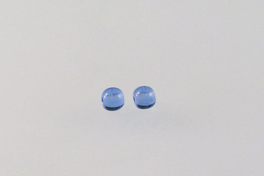 Round Pressed Beads 3 mm, Transparent Blue (30040), Bohemia Crystal Glass, Czechia 11119001