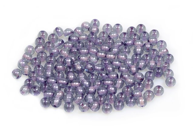Round Pressed Beads 4 mm, Crystal Luster Blue Full Coated (30-14464), Bohemia Crystal Glass, Czechia 11119001