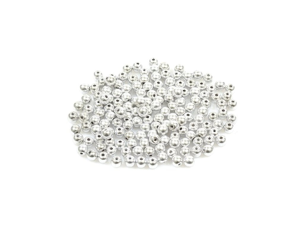 Round Pressed Beads 00030/27000 Glass Czech Republic