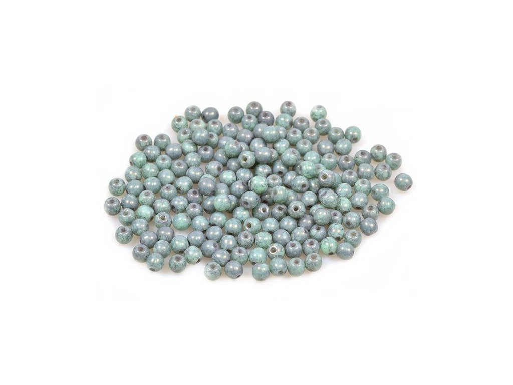 Round Pressed Beads 53110/15435 Glass Czech Republic