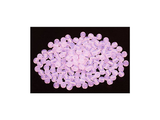 Round Pressed Beads Opal Pink Glass Czech Republic