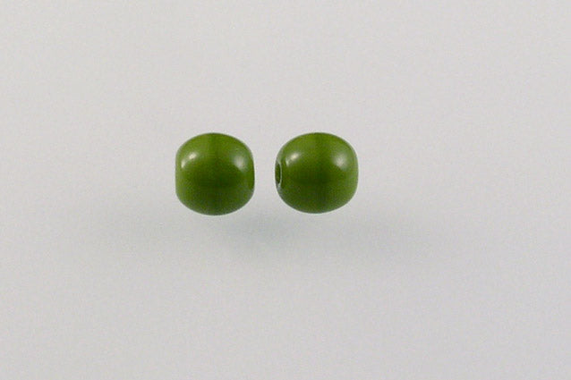 Round Pressed Beads 5 mm, Green (53420), Bohemia Crystal Glass, Czechia 11119001